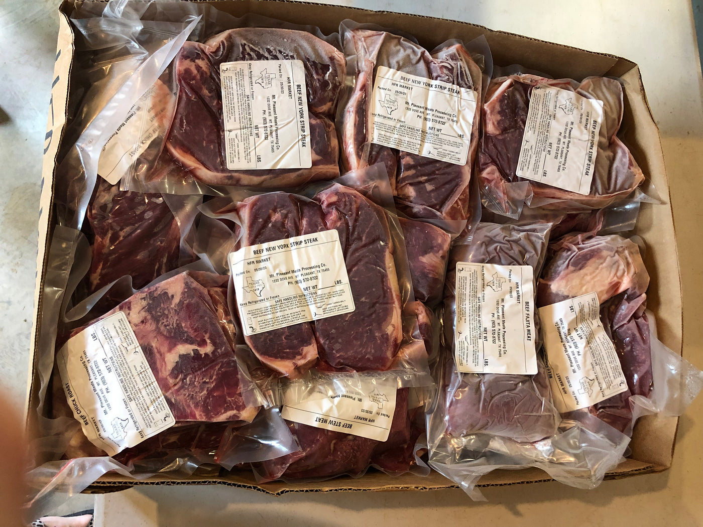 Eighth Beef Package: 45 lbs