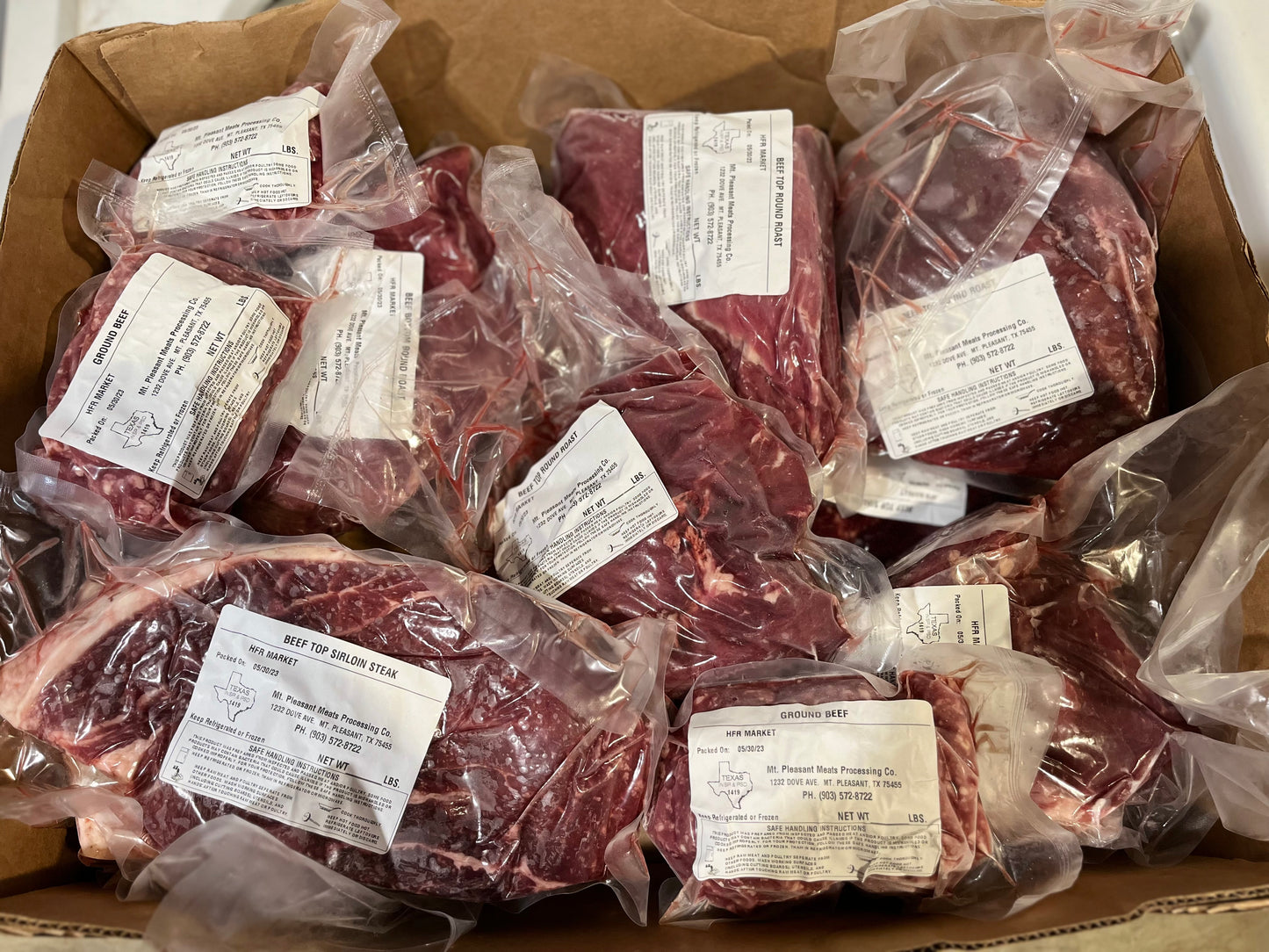 Eighth Beef Package: 45 lbs - 2024 Spring Herd